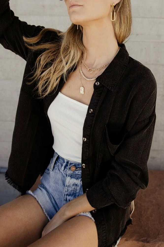 Wholesale π₯° HEM&THREAD Arya Button Down Top - FINAL SALE β€οΈ 1 HEM&THREAD Arya Button Down Top - FINAL SALE