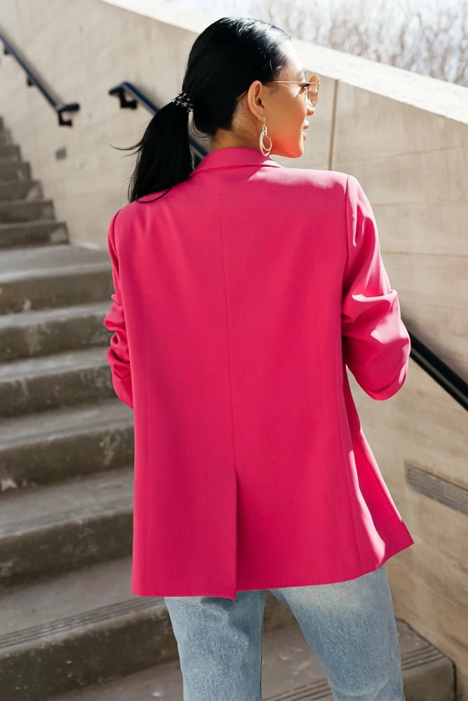 Budget ๐ AARON & AMBER Tops Romaine Blazer In Pink ๐ 5 AARON & AMBER Tops Romaine Blazer In Pink