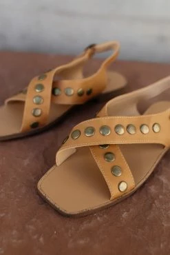 FREE SOUL/MIRACLE MILE Kylie Sandals In Tan - FINAL SALE
