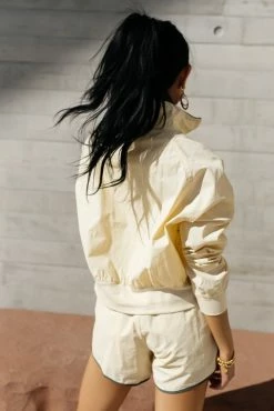 CRESCENT Carlen Half Zip In Yellow - FINAL SALE Tops