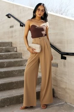 CRESCENT Janice Top In Brown