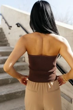 CRESCENT Janice Top In Brown