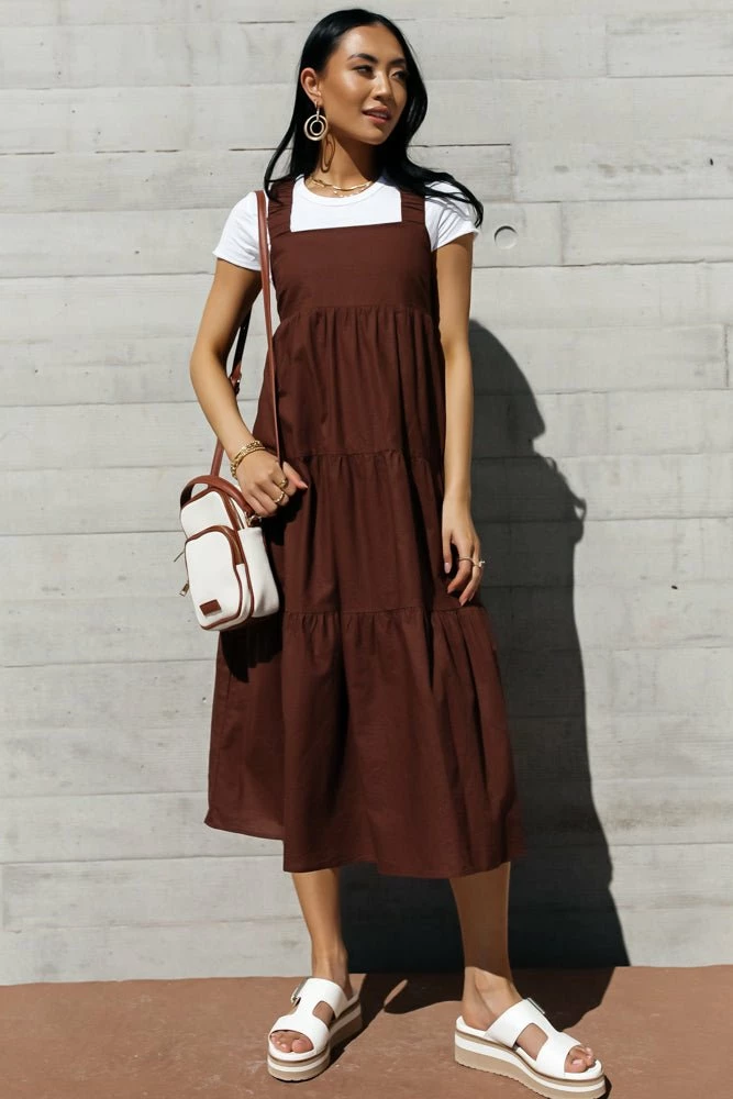 Cheap 🛒 CRESCENT Martha Tiered Midi 👗 Dress - FINAL SALE ⌛ 4 CRESCENT Martha Tiered Midi Dress - FINAL SALE