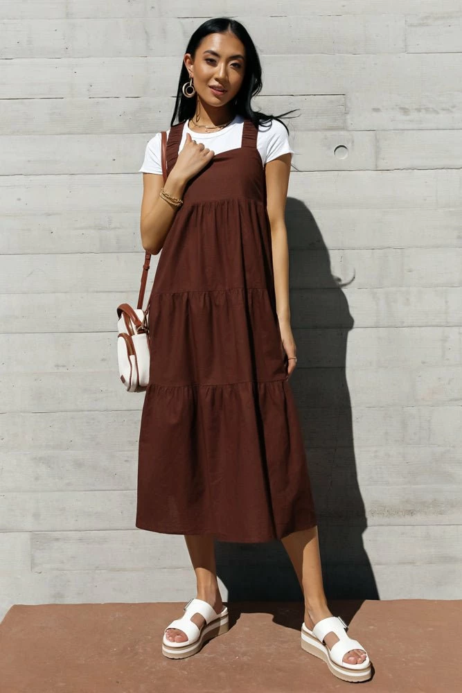 Cheap 🛒 CRESCENT Martha Tiered Midi 👗 Dress - FINAL SALE ⌛ 5 CRESCENT Martha Tiered Midi Dress - FINAL SALE