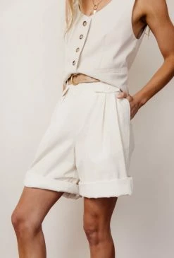 CRESCENT Tonia Shorts In Oatmeal - FINAL SALE