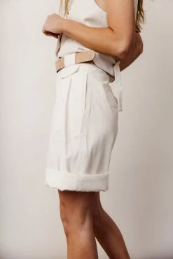 Buy ๐ CRESCENT Tonia Shorts In Oatmeal - FINAL SALE ๐ฏ 15 CRESCENT Tonia Shorts In Oatmeal - FINAL SALE