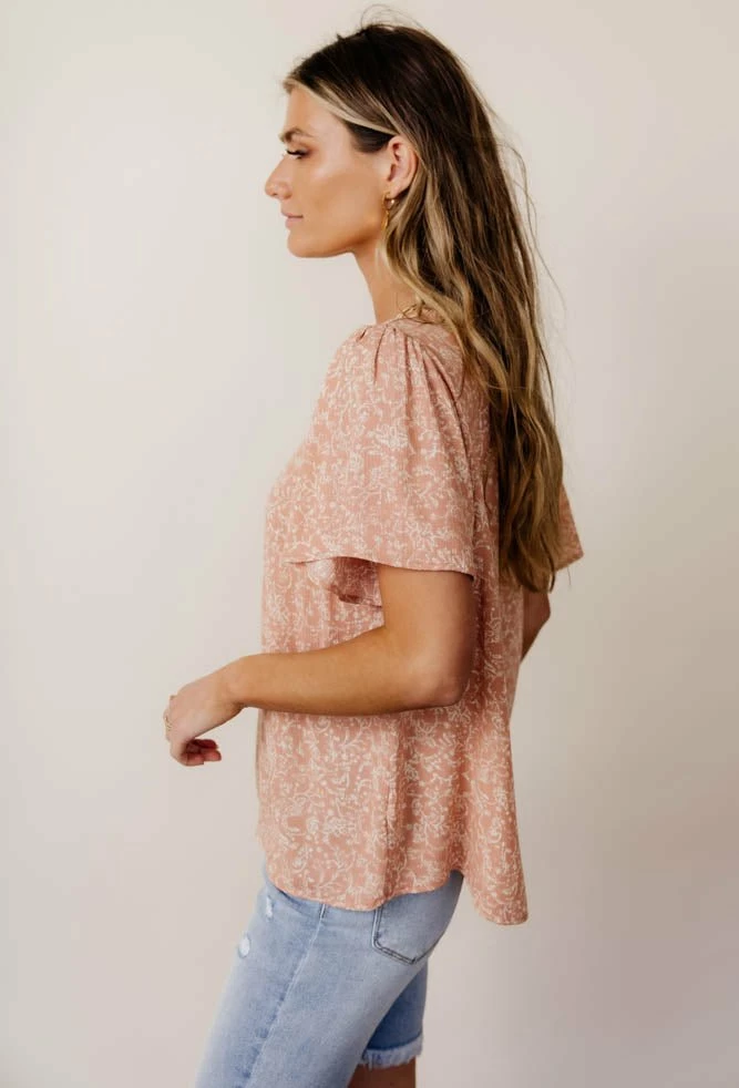 Top 10 ๐ LAKE FLOWER FASHION Thalia Blouse In Salmon - FINAL SALE ๐ 4 LAKE FLOWER FASHION Thalia Blouse In Salmon - FINAL SALE