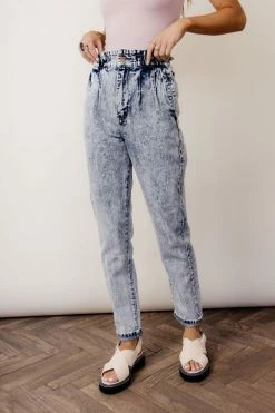 KANCAN Bohme Maureen Mom Jeans In Light Wash - FINAL SALE