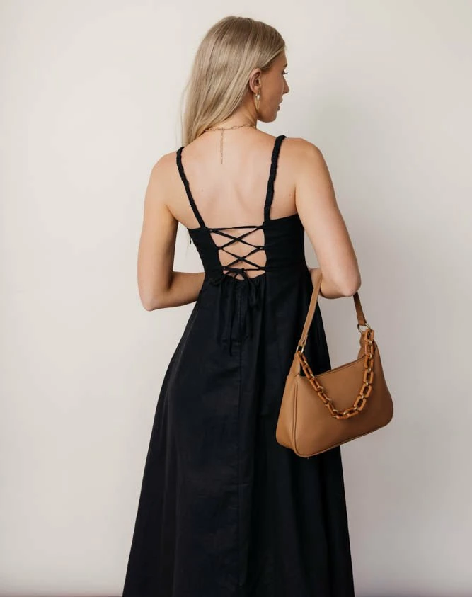 Buy 𧨠CRESCENT Margot Midi π Dress In Oatmeal - FINAL SALE β€οΈ 6 CRESCENT Margot Midi Dress In Oatmeal - FINAL SALE