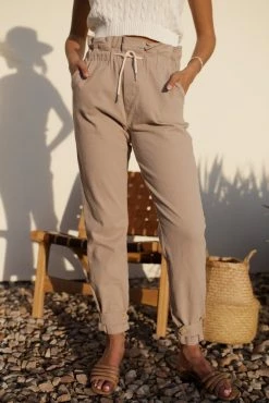 DEAR JOHN High-Waist Paperbag Pants - FINAL SALE