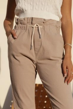 DEAR JOHN High-Waist Paperbag Pants - FINAL SALE