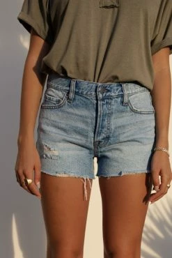 DENIM ONE Kenzie Mid-Rise Denim Shorts - FINAL SALE