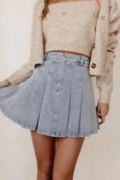 LE LIS Rosalie Denim Skirt - FINAL SALE