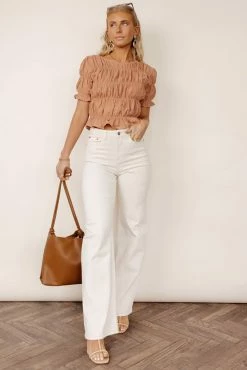 PAPER CRANE Anita Cropped Top - FINAL SALE