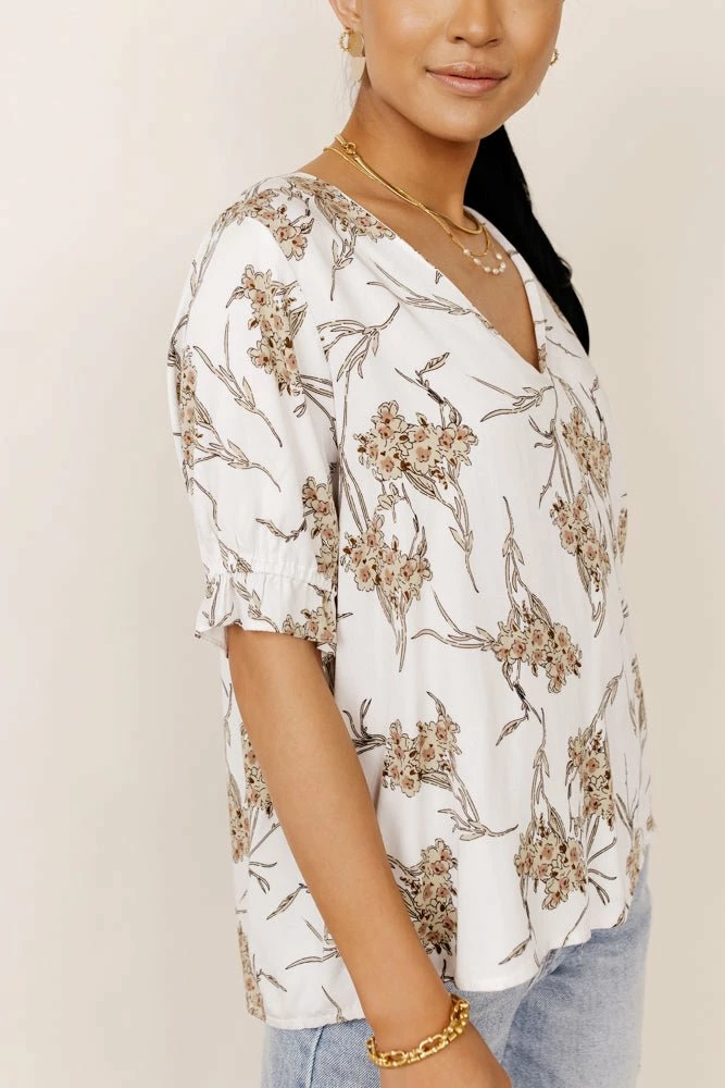 Discount 🤩 FUN 2 FUN Madeleine Floral Blouse - FINAL SALE ⭐ 10 FUN 2 FUN Madeleine Floral Blouse - FINAL SALE