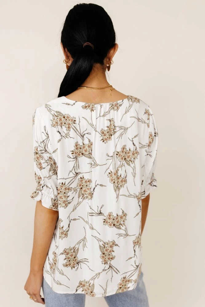 Discount 🤩 FUN 2 FUN Madeleine Floral Blouse - FINAL SALE ⭐ 12 FUN 2 FUN Madeleine Floral Blouse - FINAL SALE