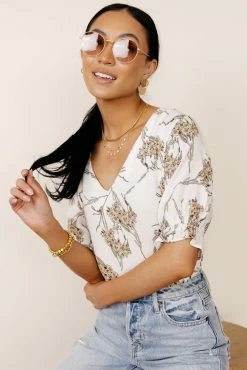 Discount 🤩 FUN 2 FUN Madeleine Floral Blouse - FINAL SALE ⭐ 19 FUN 2 FUN Madeleine Floral Blouse - FINAL SALE