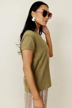 WORUI Marissa Tee In Olive Tops