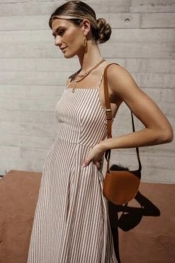 ROKOKO Laura Striped Midi Dress - FINAL SALE