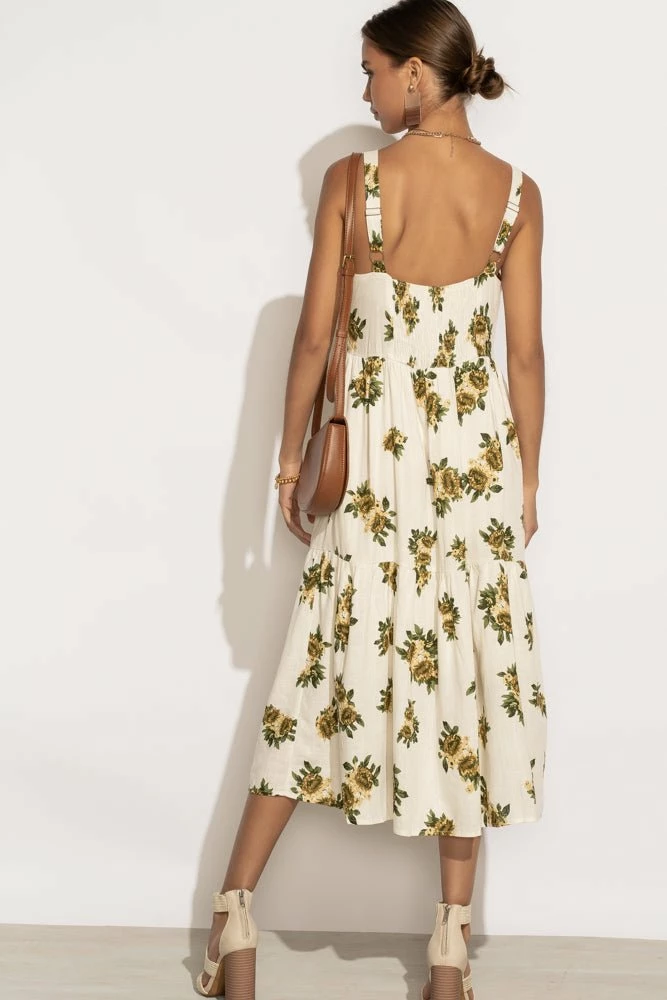 Discount ๐ฅฐ WELLMADE INC June Tiered Midi ๐ Dress - FINAL SALE โ 6 WELLMADE INC June Tiered Midi Dress - FINAL SALE