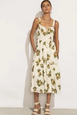 WELLMADE INC June Tiered Midi Dress - FINAL SALE