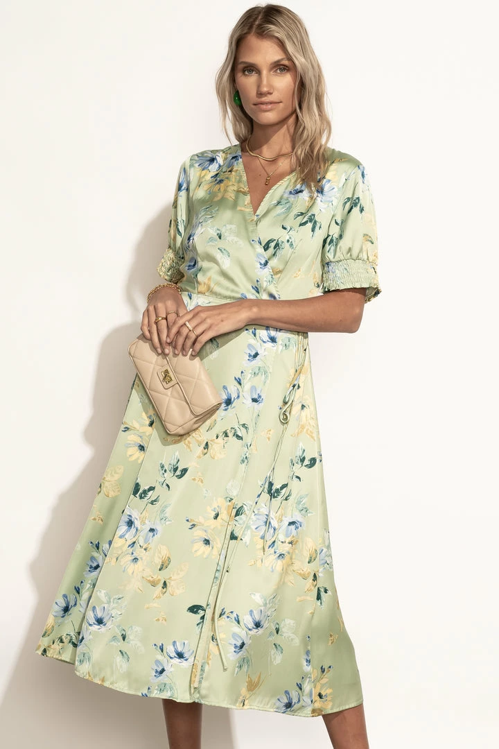 Budget π₯° ROKOKO Sophia Floral π Dress In Sage - FINAL SALE π Dresses π 2 ROKOKO Sophia Floral Dress In Sage - FINAL SALE Dresses