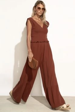 WORUI Sylvia Pants In Rust - FINAL SALE