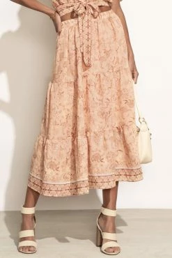 BLU PEPPER Sawyer Skirt In Peach - FINAL SALE