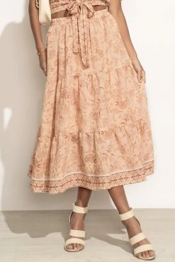 BLU PEPPER Sawyer Skirt In Peach - FINAL SALE