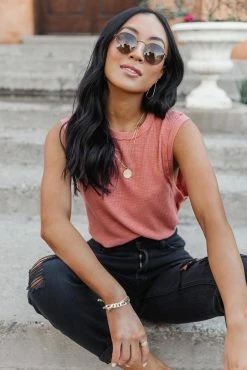 SINA Mason Ribbed Tank Top - FINAL SALE