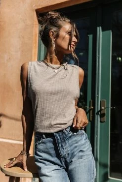 SINA Mason Ribbed Tank Top - FINAL SALE