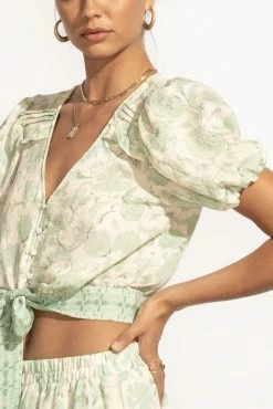 Best Pirce 💯 BLU PEPPER Sawyer Top In Mint - FINAL SALE 👏 14 BLU PEPPER Sawyer Top In Mint - FINAL SALE