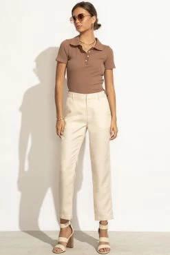 CALISTA Sandy Pants In Cream - FINAL SALE