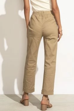 WELLMADE INC Naya Pants In Taupe - FINAL SALE