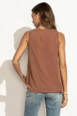 LUSH CLOTHING Marlene Tank Top In Brown - FINAL SALE