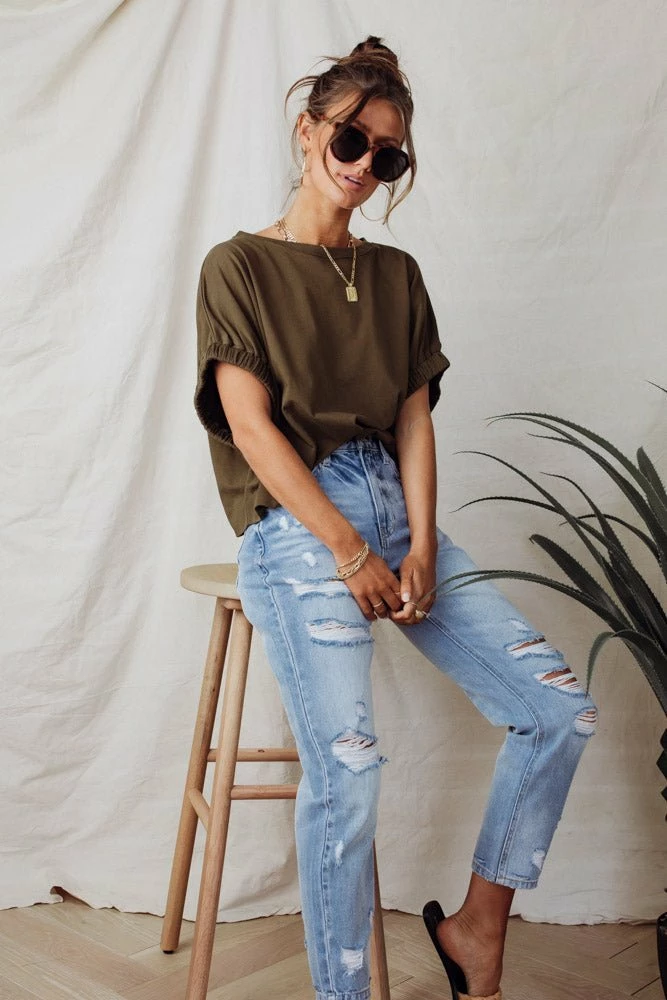 Flash Sale 🎉 WORUI Priyanka Oversized Top In Burgundy - FINAL SALE 👍 12 WORUI Priyanka Oversized Top In Burgundy - FINAL SALE