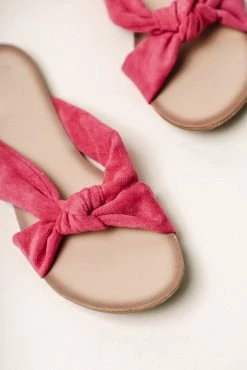 BEAST FASHION Cora Knotted Sandal In Pink - FINAL SALE