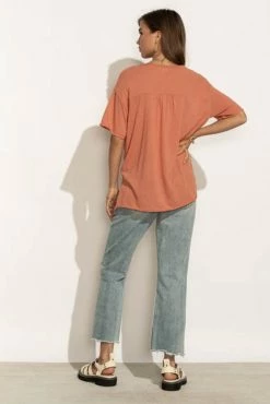 Best Sale π LA MIEL Paula Oversized Top In Orange - FINAL SALE π 9 LA MIEL Paula Oversized Top In Orange - FINAL SALE