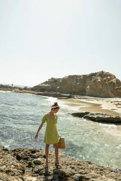 VERY J Helena Mini Dress In Green - FINAL SALE