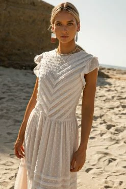 SINA Ulysses Maxi Dress In Cream - FINAL SALE