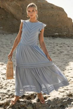 Buy βοΈ SINA Ulysses Maxi π Dress In Blue - FINAL SALE π€© 10 SINA Ulysses Maxi Dress In Blue - FINAL SALE