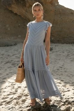 SINA Ulysses Maxi Dress In Cream - FINAL SALE