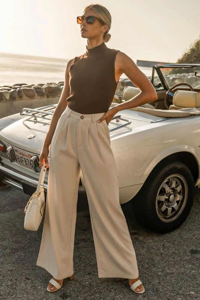 New π SINA Hana Ribbed Tank Top In Brown - FINAL SALE π 5 SINA Hana Ribbed Tank Top In Brown - FINAL SALE