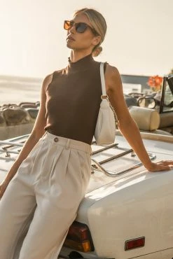 New π SINA Hana Ribbed Tank Top In Brown - FINAL SALE π 11 SINA Hana Ribbed Tank Top In Brown - FINAL SALE