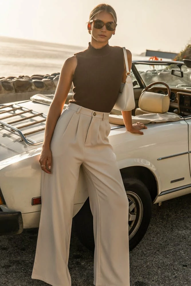 New π SINA Hana Ribbed Tank Top In Brown - FINAL SALE π 7 SINA Hana Ribbed Tank Top In Brown - FINAL SALE