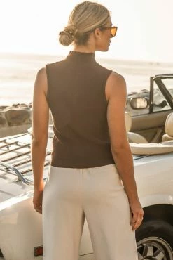 New π SINA Hana Ribbed Tank Top In Brown - FINAL SALE π 15 SINA Hana Ribbed Tank Top In Brown - FINAL SALE