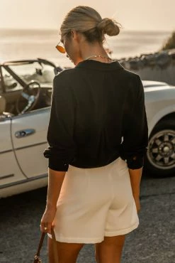 PROMESA Royce Button Up Shirt In Black - FINAL SALE