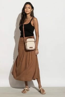 SINA Bianca Double Strap Tank In Black - FINAL SALE