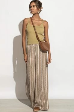 SINA Tops Bianca Double Strap Tank In Green - FINAL SALE