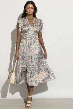 Best Pirce π WORUI Willa Ruffle π Dress In Lavender Floral π Dresses π₯° 10 WORUI Willa Ruffle Dress In Lavender Floral Dresses